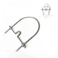 fetish bondage open mouth bite gag stainless steel bdsm restraint oral metal plug sex toys products for woman couples slave game