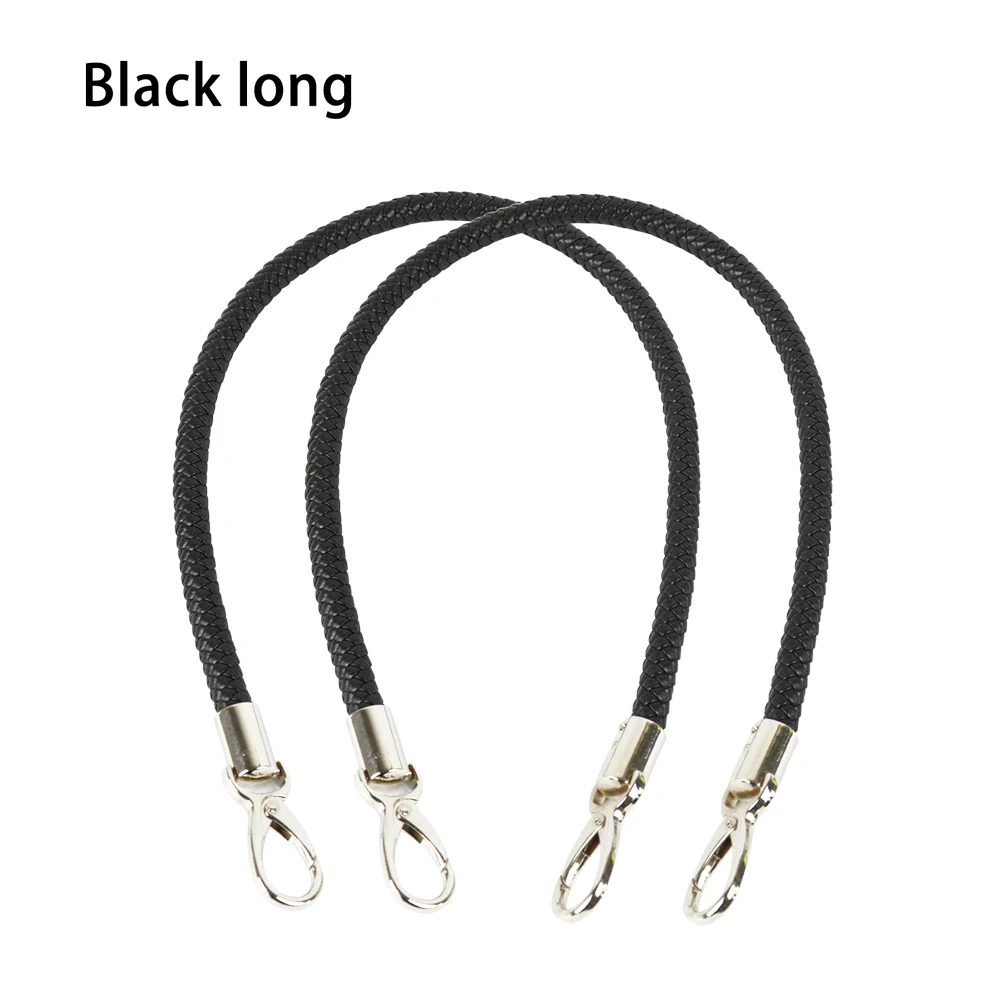 black long TANQU Новинка 1 пара Obag ручки длинный короткий ремень для Obag EVA Obag женская сумка через плечо - Цвет: black long