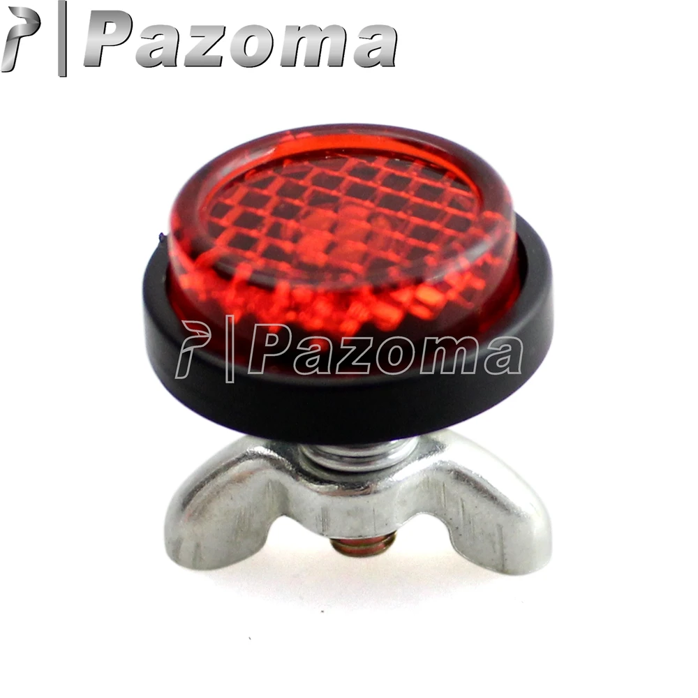 4 шт. красные мини отражатели номерного знака для мотоцикла Honda Yamaha Suzuki Sport Bike Off Road