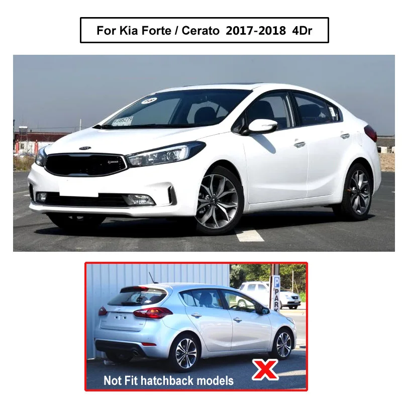 Комплект литых автомобильных брызговиков для Kia Forte Cerato K3 2017 2018 брызговики