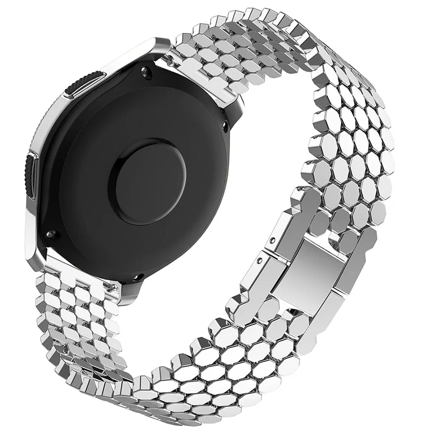 Silver Сменный ремешок для умных часов из нержавеющей стали для samsung Galaxy Watch 46 мм, браслет для часов, модный ремешок 22 мм для gear S3 - Цвет ремешка: Silver