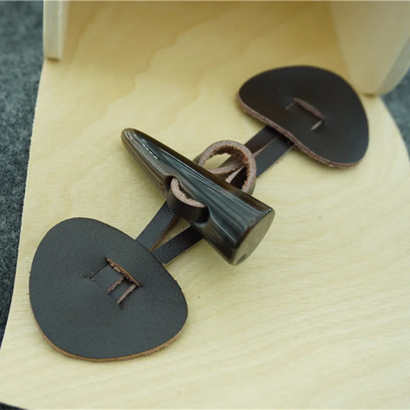 2 пары кожаные пуговицы для пальто|Пуговицы| |