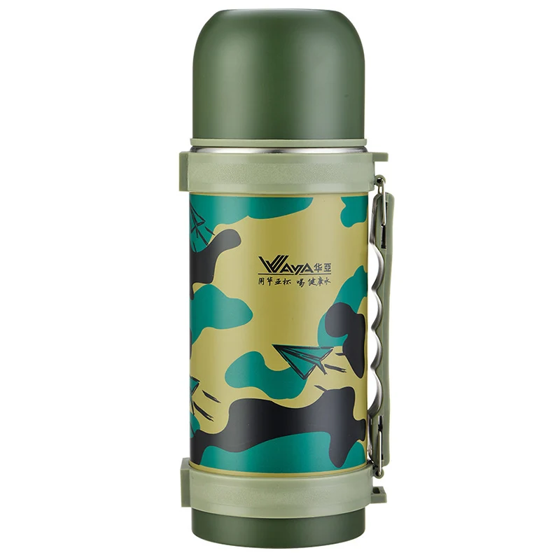 AQW643 1000ml green Keelorn 1000 мл термос с изоляцией из нержавеющей стали, термос, бутылка для путешествий, термосы, термосы - Цвет: AQW643 1000ml green