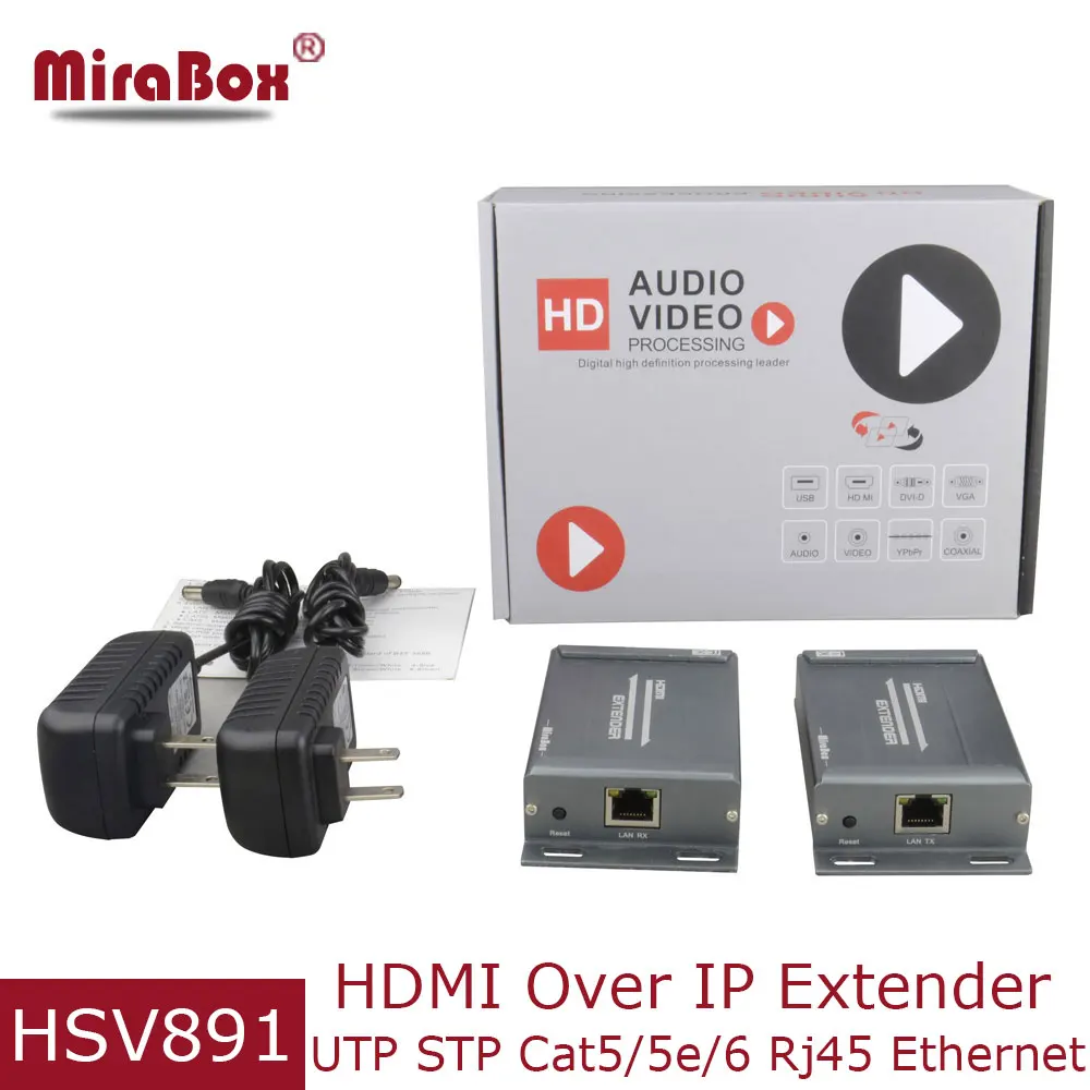 Удлинитель HDMI IP/TCP UTP/STP Поддержка каскадного мульти приемника макс. 253 шт. RX 1080P Full HD