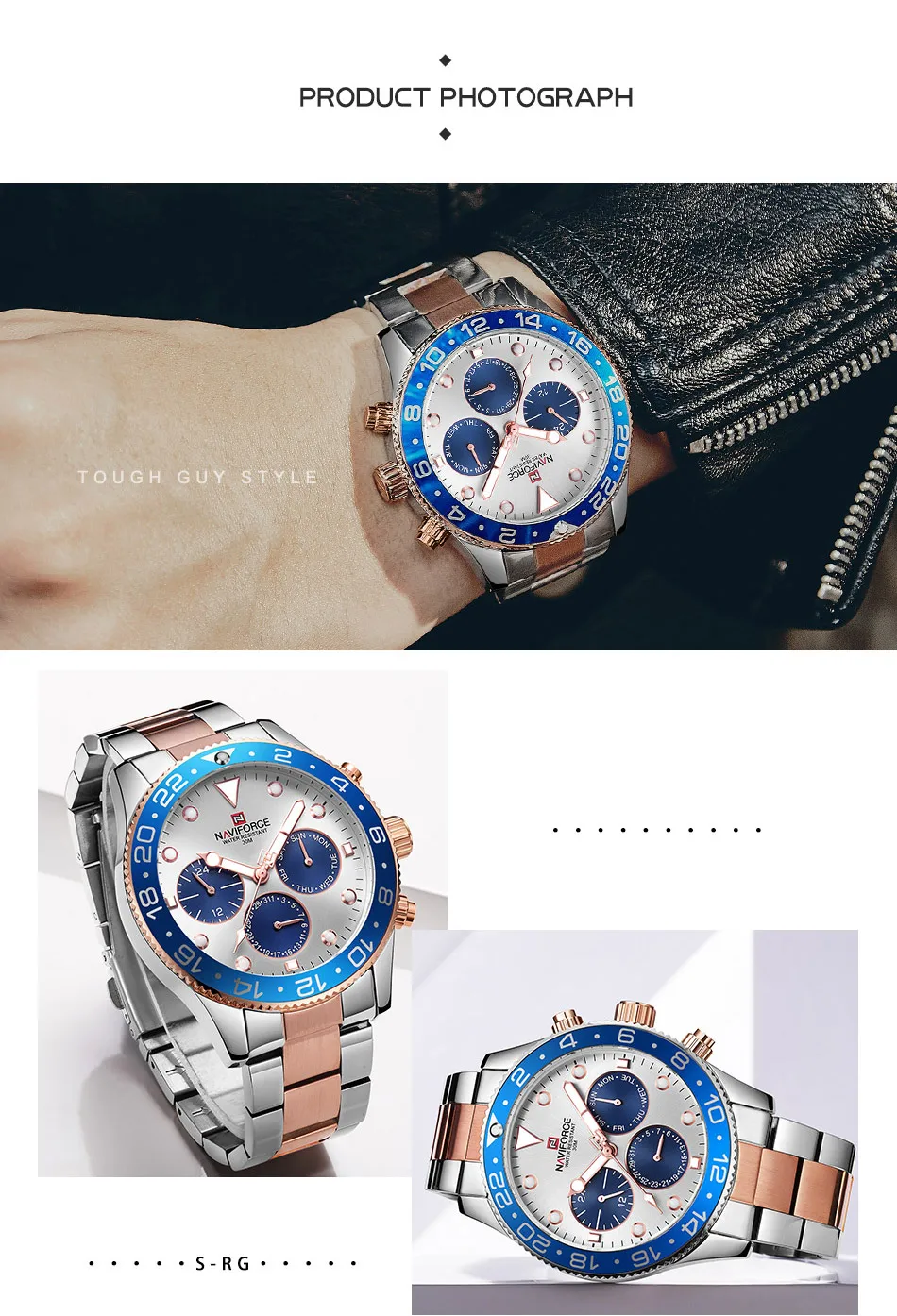 NAVIFORCE Relogio Masculino мужские часы Топ бренд класса люкс спортивные водонепроницаемые военные наручные часы кожа кварцевые мужские часы 9147
