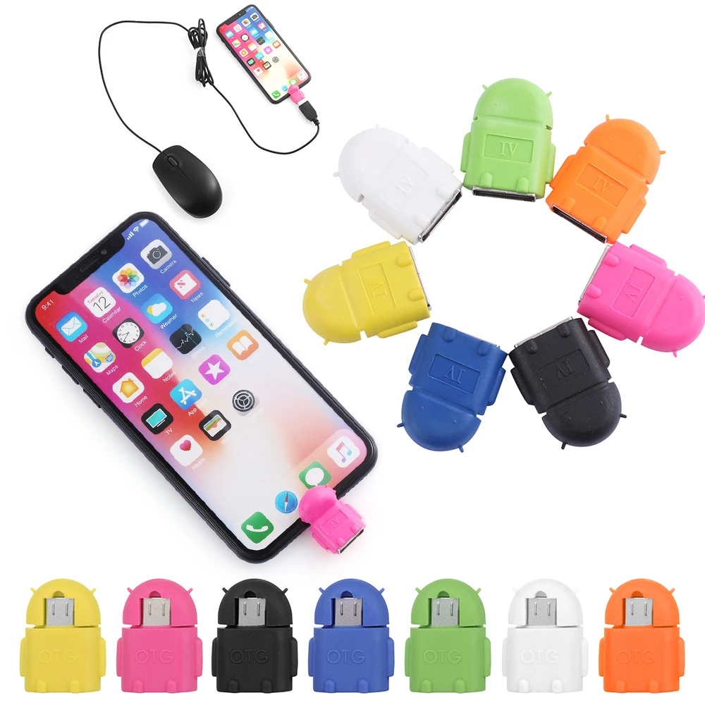 Переходник с Micro USB на 2 0 OTG для телефонов планшетов мышей|Переходники и адаптеры| |