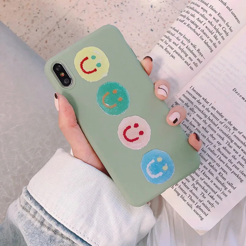 Fashion Pink Calendar Phone Case for iphone 6 6S 7 8 Plus Cartoon All-inclusive Anti-fall Soft Matte Tpu Cover XS Max XR X |