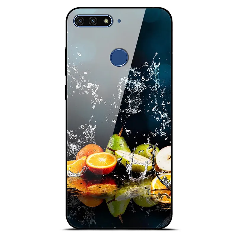 as photo 10 Чехол из закаленного стекла для huawei Honor 7C 5,7 чехол Honor 7 C AUM-L41 Россия Твердый чехол для huawei Honor 7C чехол C7 TPU Рамка - Цвет: as photo 10