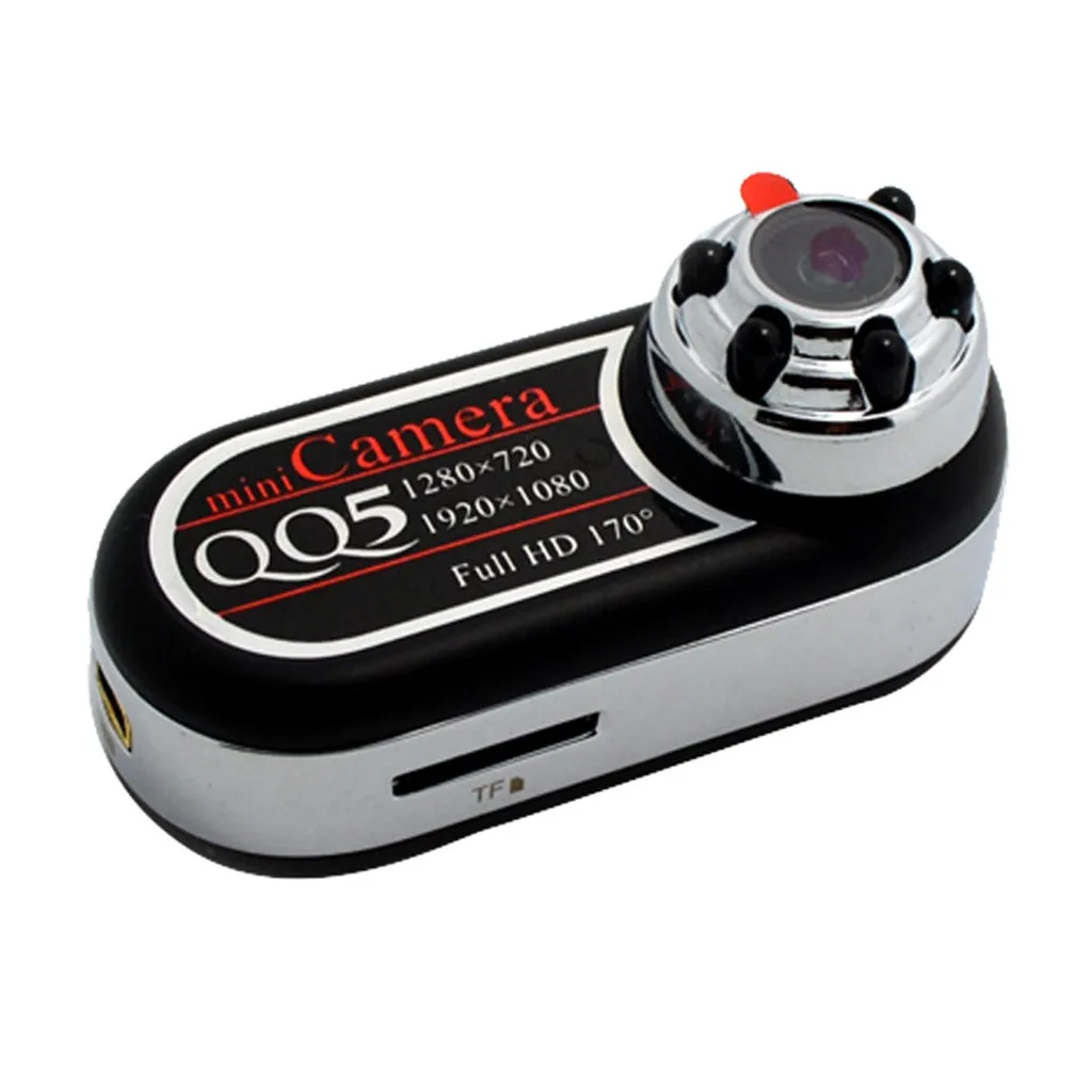 QQ5 Металл Мини 170 градусов полный широкий угол DV DVR камера IR Night Full HD 1080P Веб