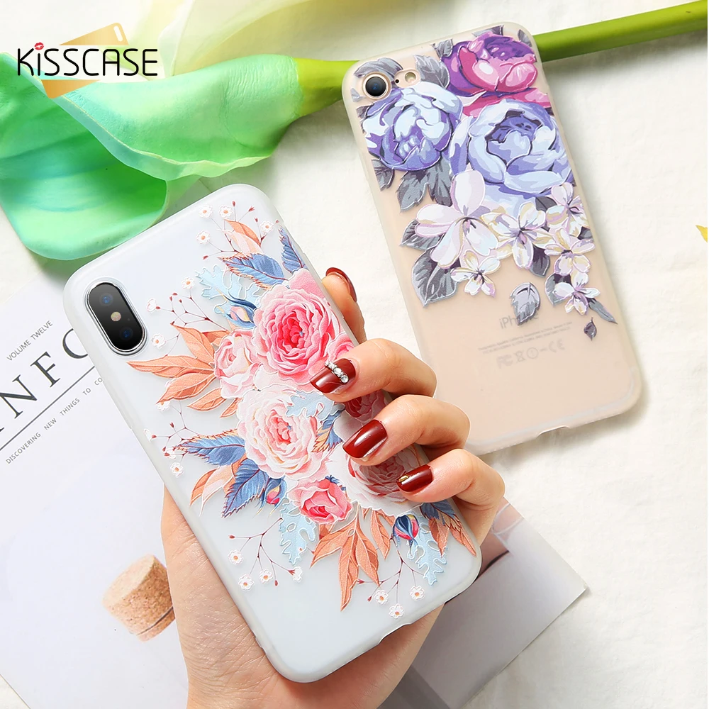 Чехол KISSCASE Flower Girly для Samsung A50 A30 A20 S8 S9 S7 Edge мягкий ТПУ чехол телефона J7 J5 2017 EU S10 S10E M20