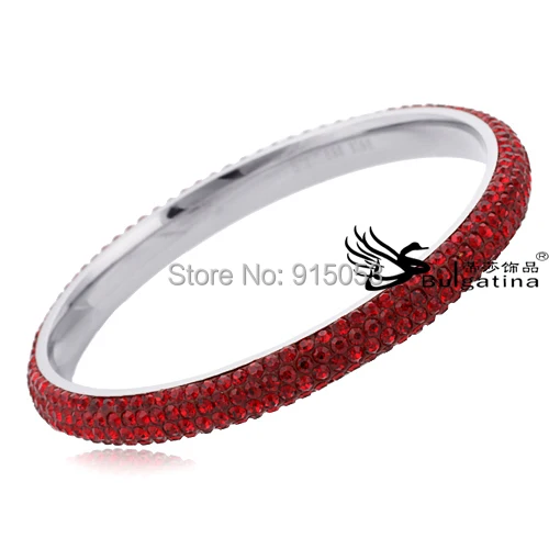 Lady Stretchy Bangle Bracelet Red Color Women's Bracelets Wholesale 4Rows Crystal Rhinestone | Украшения и аксессуары