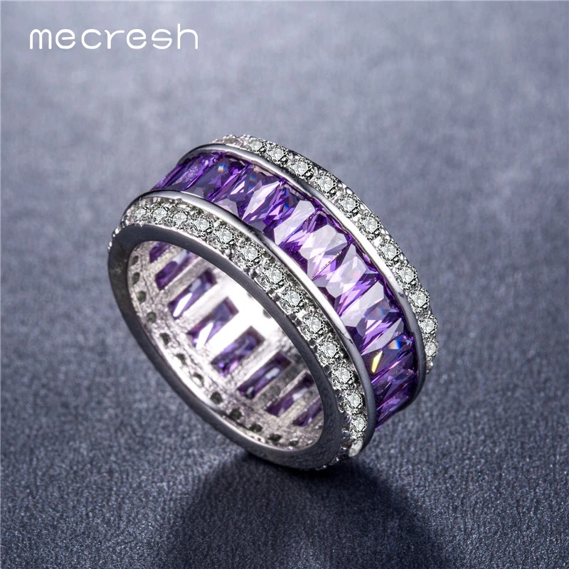 Mecresh Bohemia AAA + CZ женские кольца модные вечерние выпускного вечера пышные ювелирные
