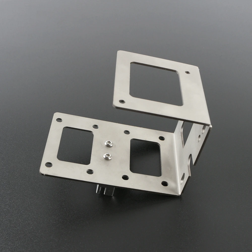 Prusa I3 MK7 MK8 экструдер нержавеющая сталь держатель Г-образный кронштейн серебряный U-Формованный металлический кронштейн экструдер с зубчатым ремнем держатель 3D-принтеры Запчасти