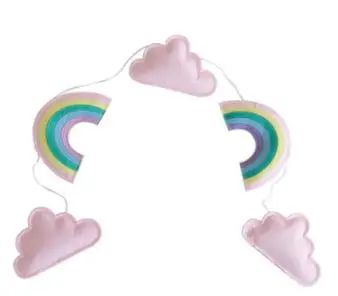 Pink clouds Украшение для детской комнаты в скандинавском стиле, гирлянда в виде облака, украшение для детской комнаты в скандинавском стиле, Радужное украшение в скандинавском стиле, украшение для детской комнаты - Цвет: Pink clouds