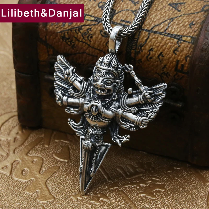 

Thai Buddha Amulet Pendant 100% Real 925 Sterling silver Ethnic Vintage Necklace Pendant fine Jewelry 2018 New Arrival Gift FP55