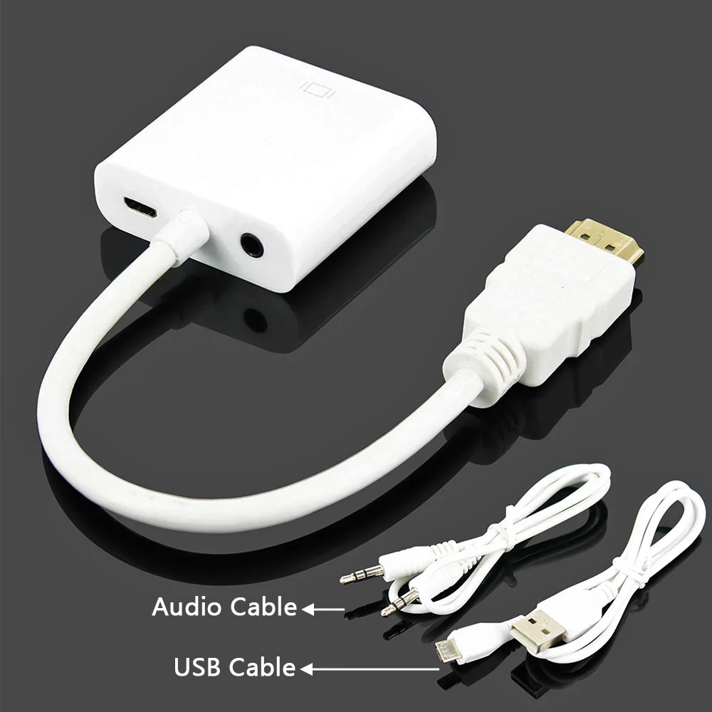 Кабель OULLX HDMI совместимый с VGA для ПК PS3 PS4 игрового плеера кабель поддержка Full HD 1080P