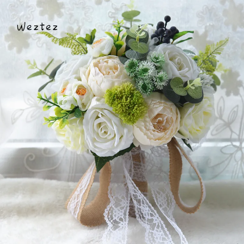 Великолепные романтические розы свадебный букет для подружки невесты Свадебный