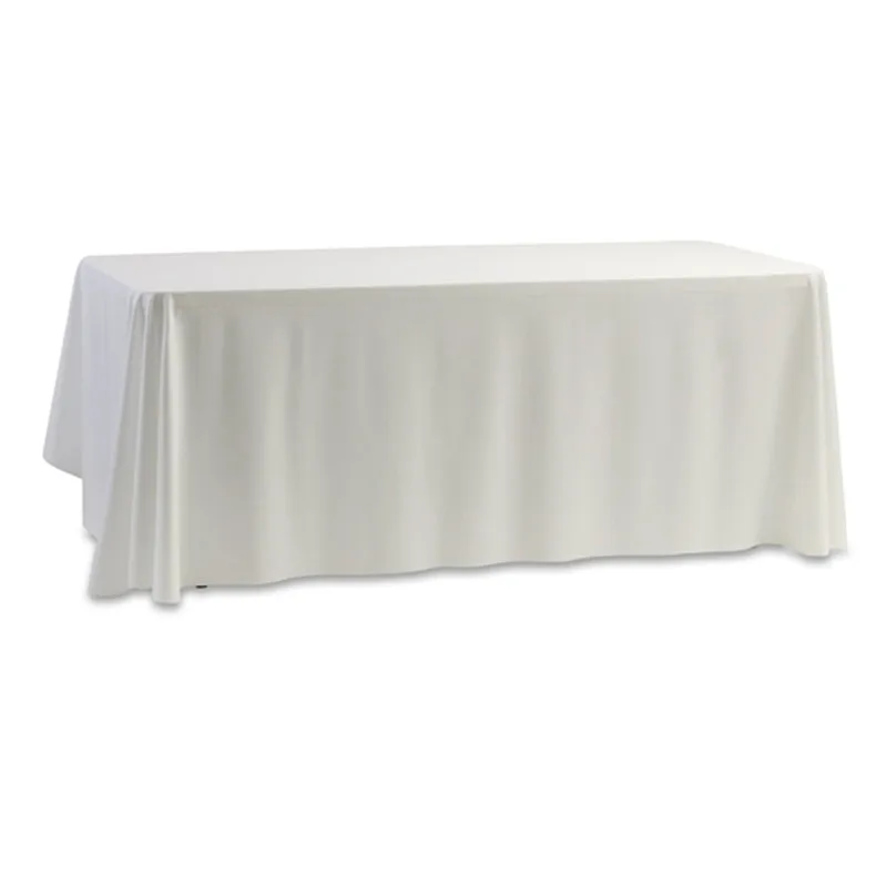 145 см x Свадебная скатерть однотонная черная/белая атласная Скатерть для