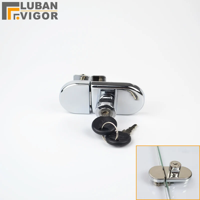 Горячий стеклянный витрины/замки для витрины цинковый сплав стекло 5 8 мм