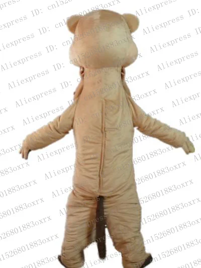 Коричневый костюм-талисман с выдрой лютрой мартеном эрмином соболиным хорьком