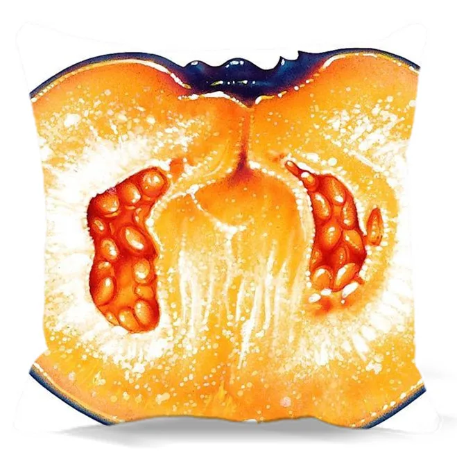 Cut Carambola Papaya Seed Square Cloth Cushion Pillow Case Cover - Double-sided Printing | Дом и сад