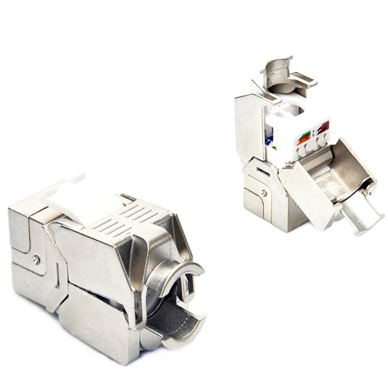 10 Гб сетевой CAT6A класс RJ45 экранированный Keystone Jack цинковый сплав Ethernet модуль для