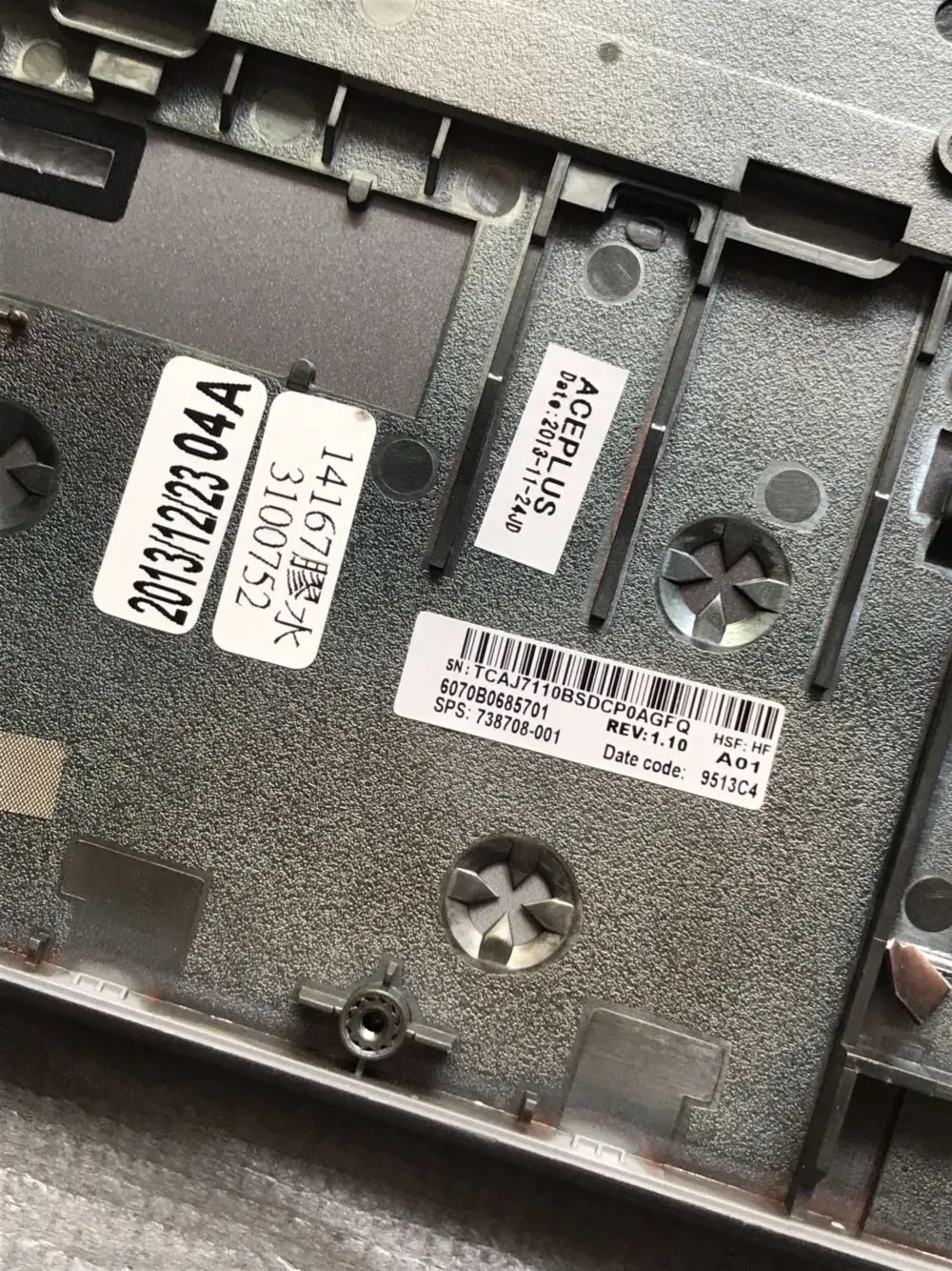 Оригинальный чехол для ноутбука HP Probook 650 G1 655 Palmrest Touchpad Top Cover 738708-001 | Компьютеры и
