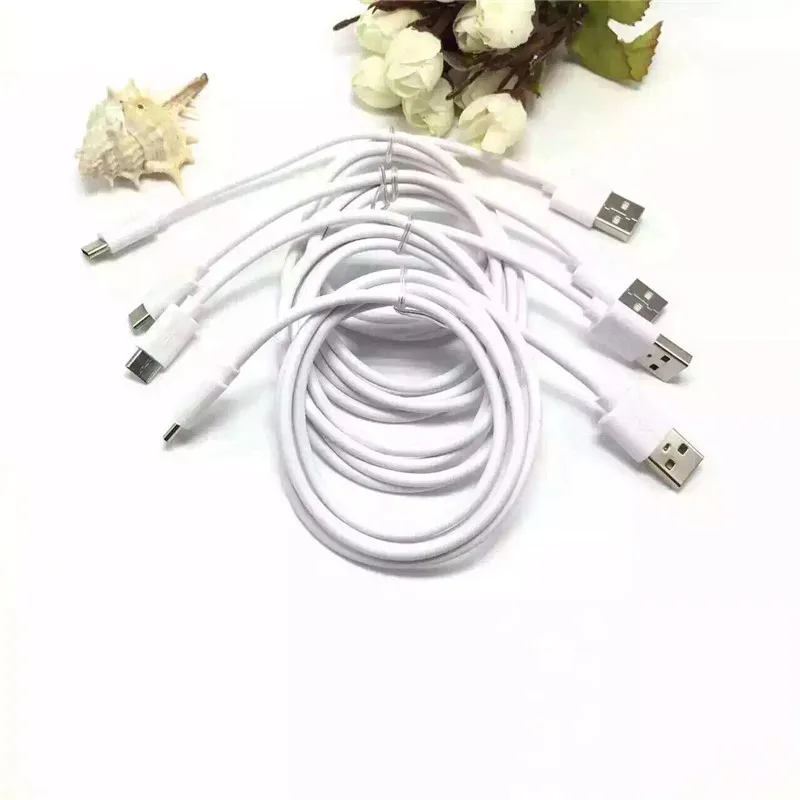 200 шт. 1/2 м черный/белый Type-C 3 1 Type C USB кабель для синхронизации данных и зарядки mp3 mp4