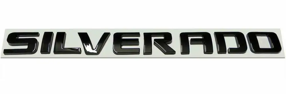 2x серебряные эмблемы 3D значок переводная картинка Silverado 1500 2500HD черный |