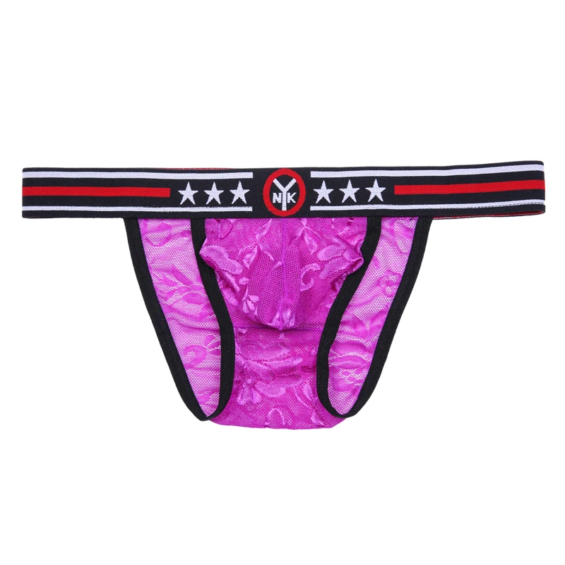 Мужские сетчатые кружевные трусы брифы с заниженной талией| |