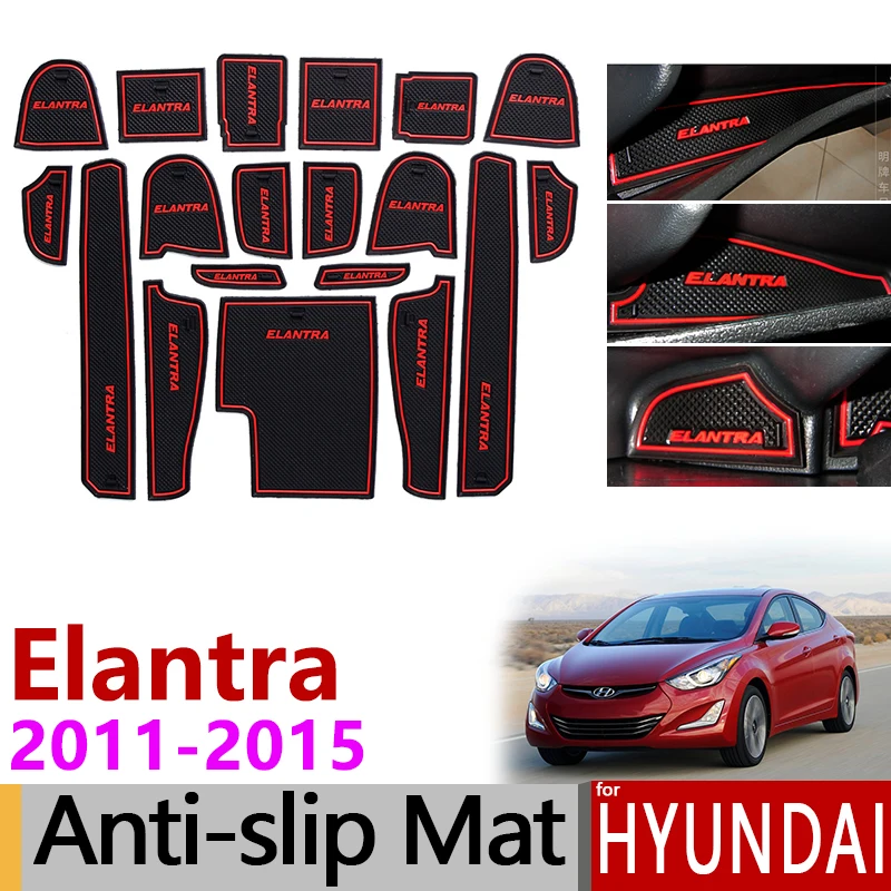 Противоскользящий коврик со слотом для ворот резиновая подставка под кружку Hyundai