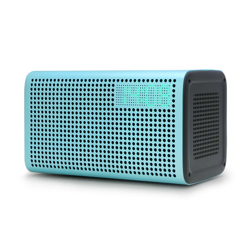 GGMM E3 Bluetooth Колонка 10 Вт Мощный WiFi динамик s Hi-Fi со светодиодный громкий динамик с поддержкой будильника многокомнатный игровой - Цвет: Blue