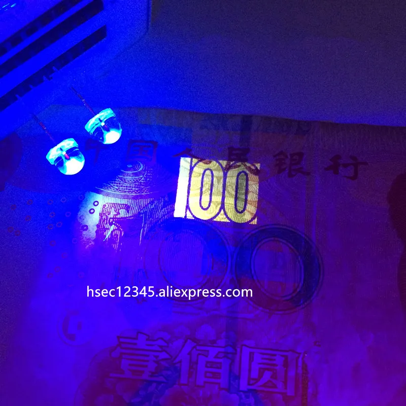 Бесплатная доставка 1000 шт. 5 мм (4 8 мм) starw hat УФ фиолетовый светодиод соломенная