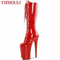 nightclub stage pole dance 20cm high with high boots princess shoes thick soled waterproof platform with sexy dancing shoes