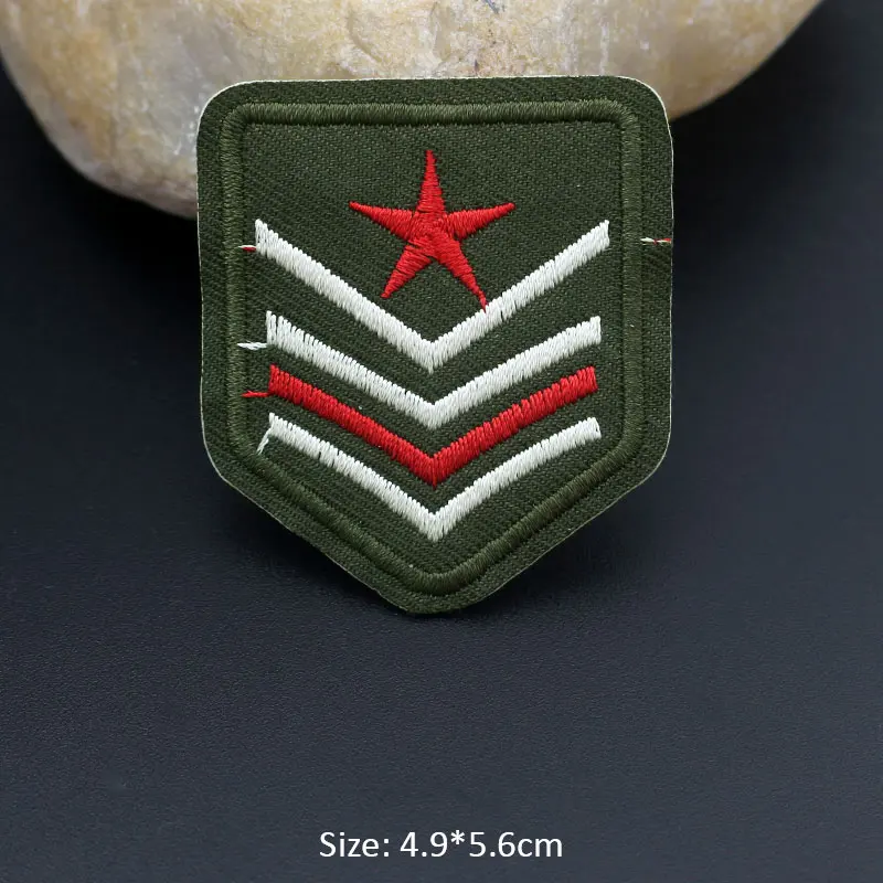 Военная эмблема, кепка, значок, камуфляж, вышитые нашивки, железо-на, для одежды, сделай сам, в полоску, аппликация, одежда, нашивки - Цвет: 9