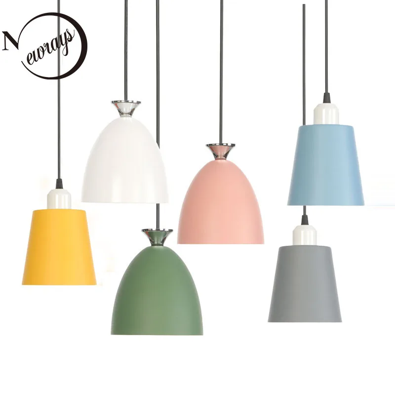 Американский кантри арт простой E27 220V подвесные светильники цвет кованого железа