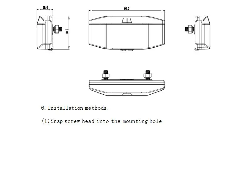 Задний фонарь постоянного тока tsdz2b tongsheng 6 в для bafang BBSHD BBS02B BBS01B TSDZ2 комплект