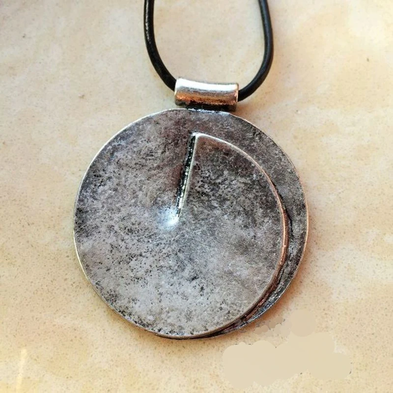 New Vintage Round Alloy Black Leather Pendant Necklace | Украшения и аксессуары