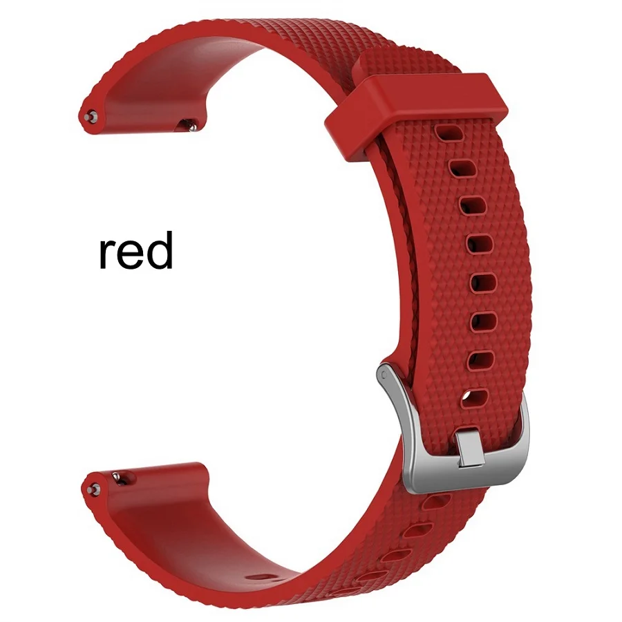 red Новые силиконовые смарт-часы Мягкая замена регулируемый браслет спортивный браслет 22 мм ремешок Высокое качество для Polar Vantage M - Цвет: red