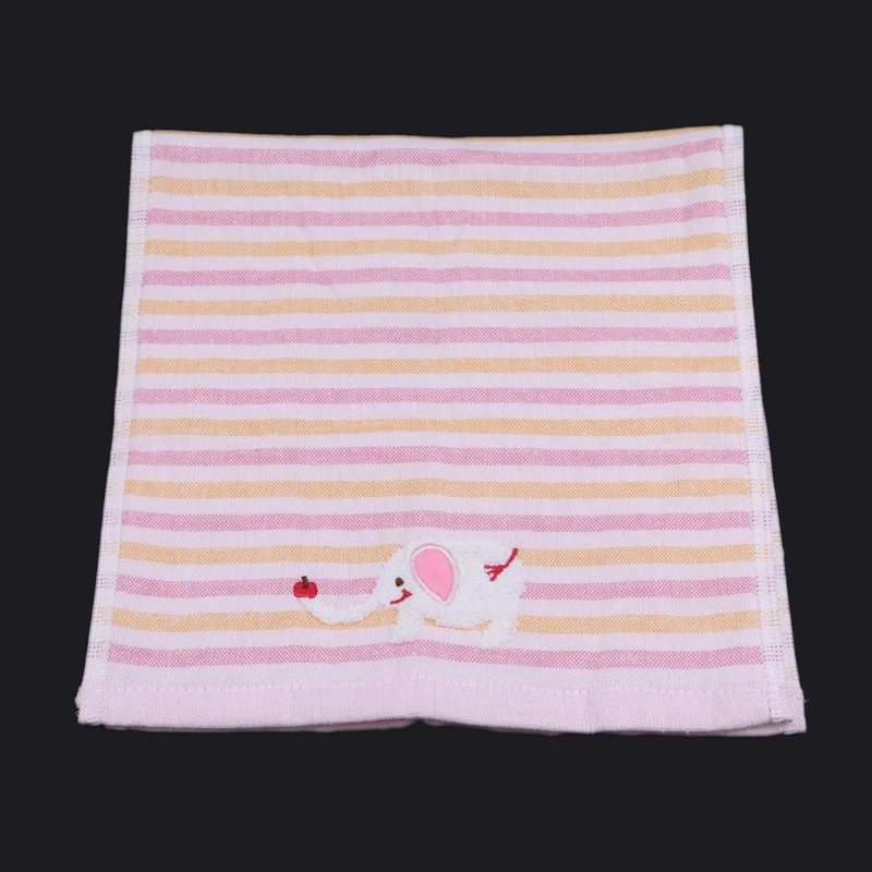 Pink 1 шт детское полотенце для мытья лица s полотенце для рук s милый слон животное хлопок волокно протирать подвешивание купальное полотенце для детей Детская ванная комната - Цвет: Pink