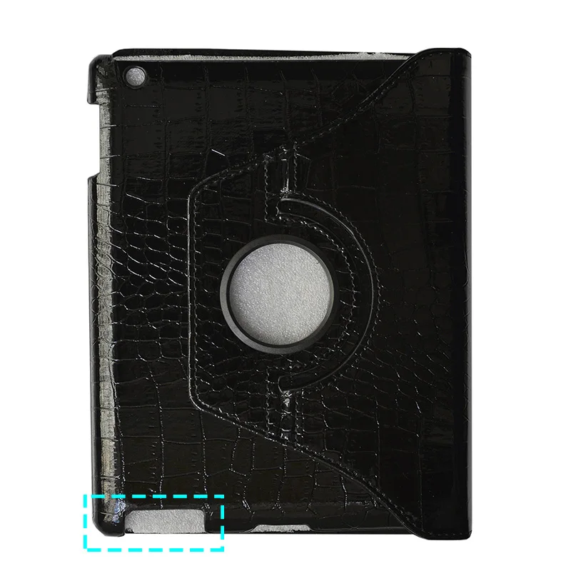 Black-EYW-234 Чехол для планшета для Apple ipad 2 3 4, старая модель, 360 вращение, Крокодиловая Кожа, защитный рукав, поворотный Чехол, оболочка для ipad 2/3/4 - Цвет: Black-EYW-234