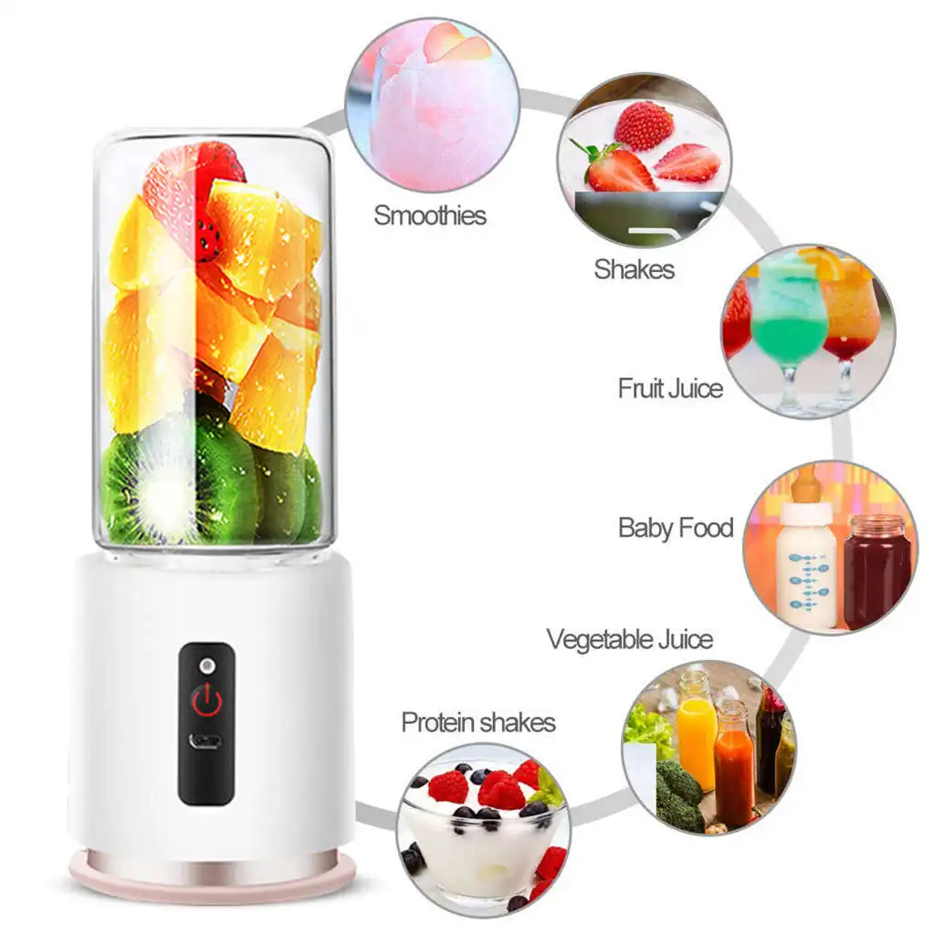 Usb Electric Juicer Cup Travel Blender Personal For Shakes And Smoothies Fast Blending Detachable | Бытовая техника