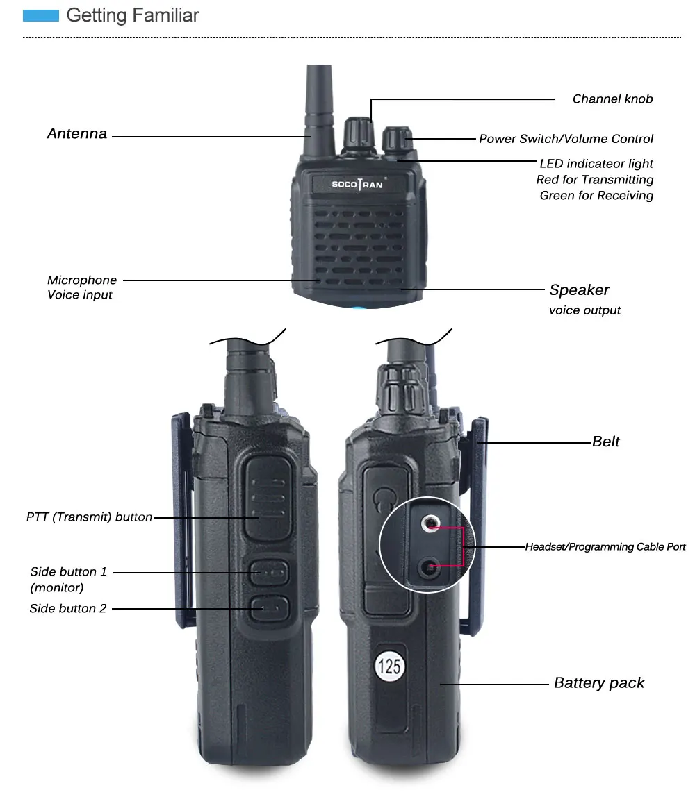 Bluetooth-рация Перезаряжаемые 2 Way Радио UHF 400-470 МГц Портативный радио Беспроводной Bluetooth гарнитура 16CH с наушником HB4