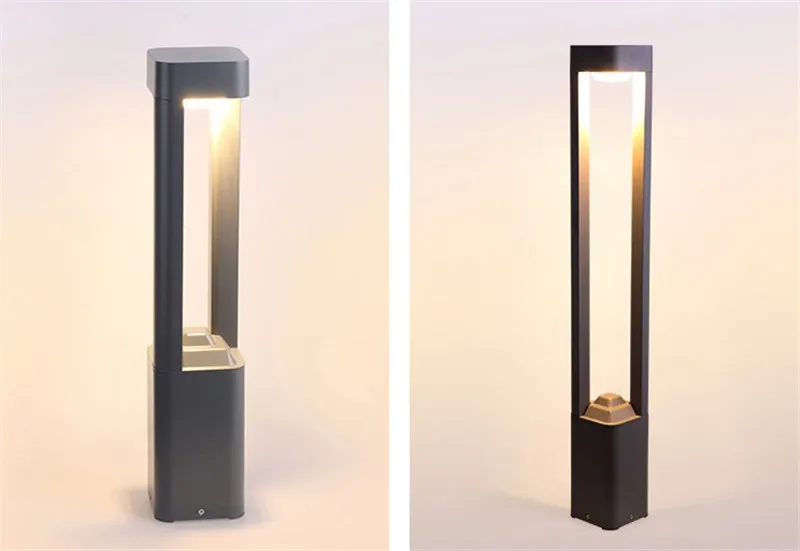 10W Outdoor Bollard Garden Lights Landscape Led Lawn Lamps Waterproof Pathway Villa Courtyard Pillar Light Park Bollards Lamp