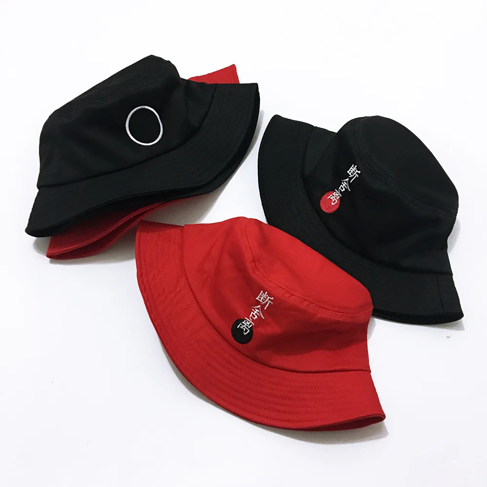Китайская вышитая линия ретро японская Панама|japanese bucket hat|bucket hathat hat |
