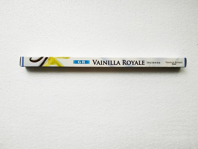 ROYAL VANILLA 1 маленькая коробка Аутентичные индийские ароматические палочки ручной работы медитация Лаванда Франк благовония белый шалфей благовония палочки аромат для дома - Аромат: ROYAL VANILLA