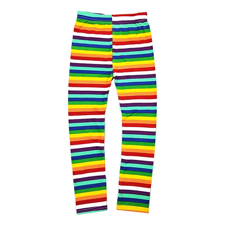 Милые леггинсы для девочек сезон весна лето детская одежда эластичные брюки с