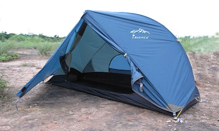 Сверхлегкая двухслойная портативная водонепроницаемая палатка на 1-2 человек