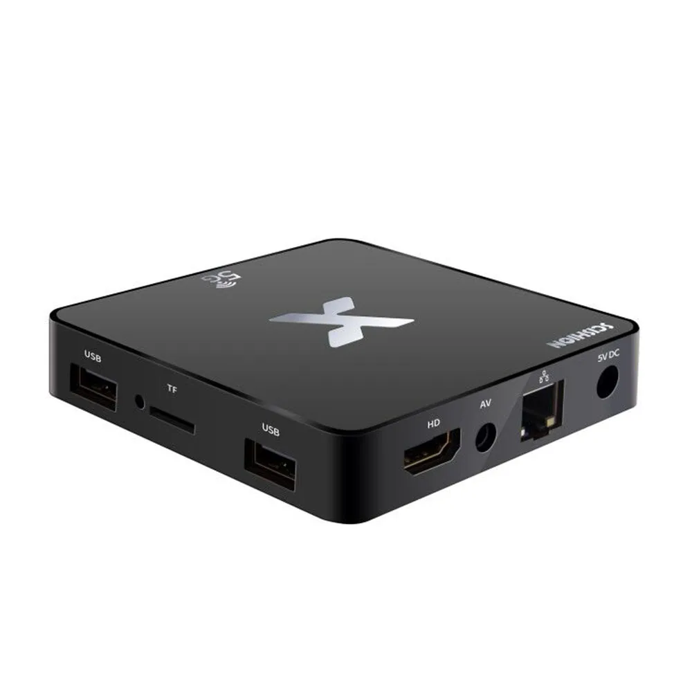 SCISHION модель X 4K Smart tv Box Android 8 1 Rockchip3229 2 Гб 16 5 г WiFi 100 Мбит/с H.265 телеприставка PK MAGICSEE N5