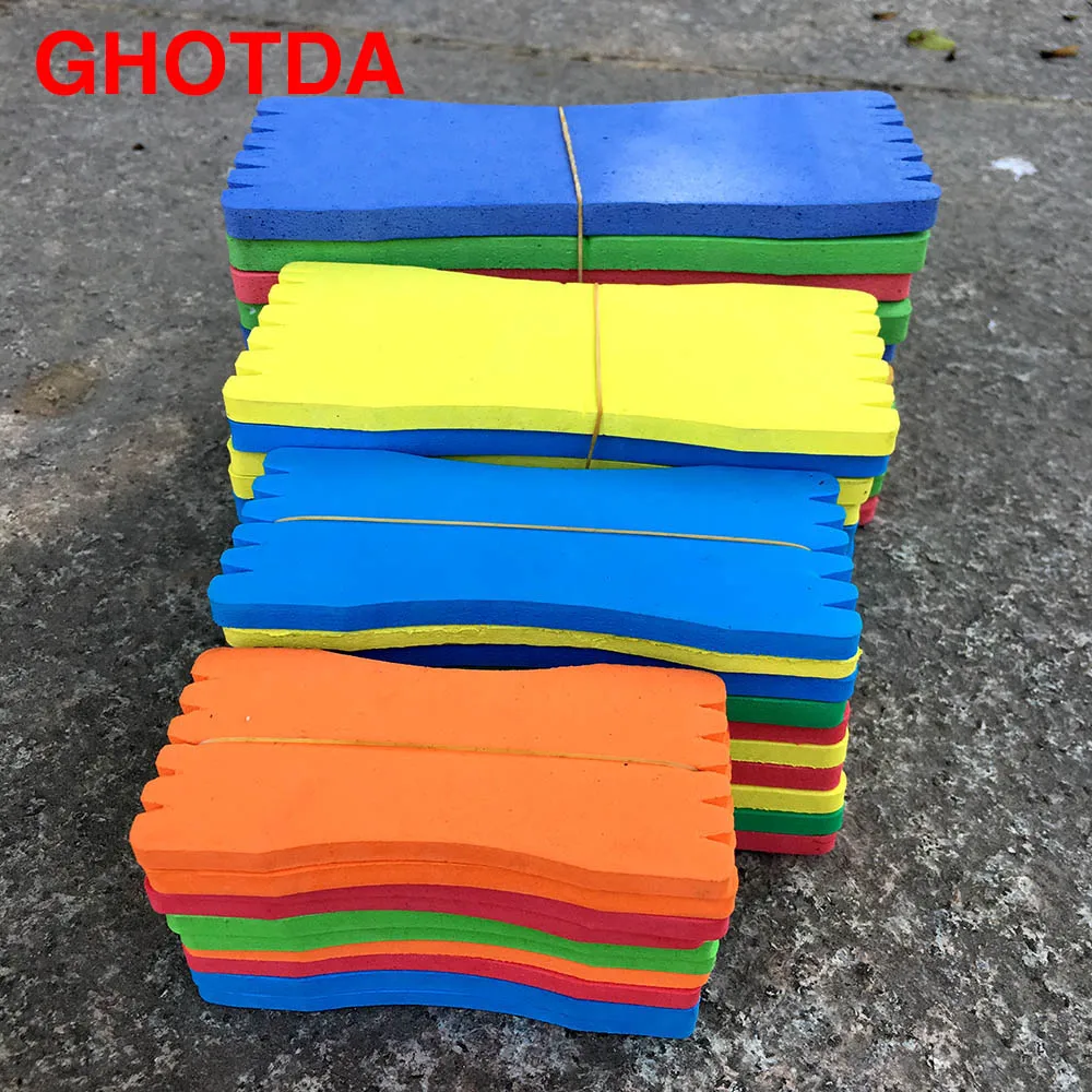 

10Pcs/lot EVA Foam Fishing Line Plate Fishing Winding Line Board Fishing Tackle 8/10/12/14/17CM
